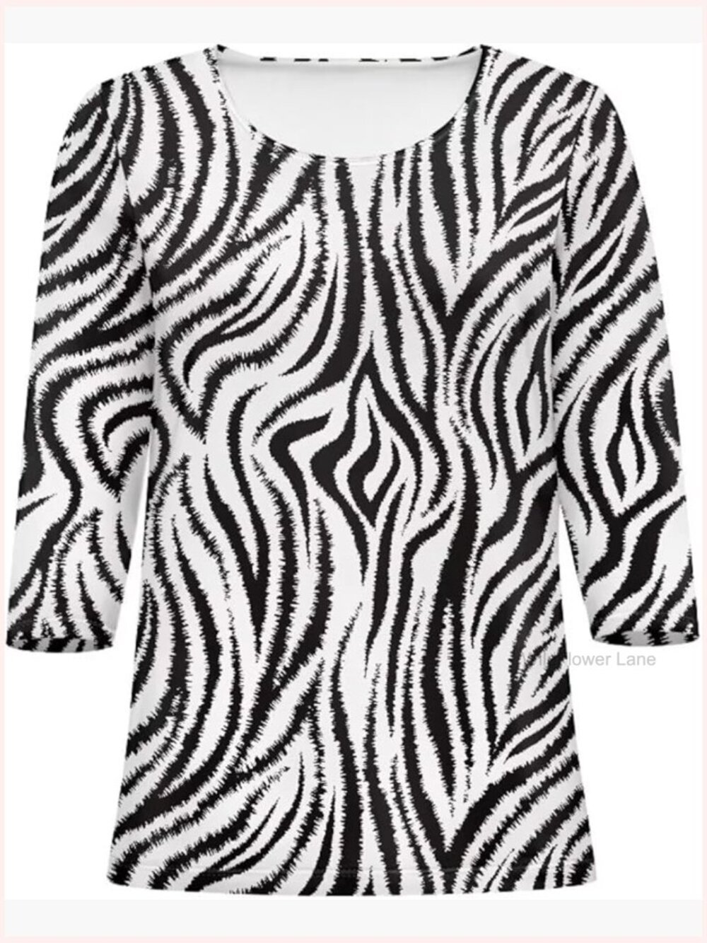 3/4 Sleeve Tunic Tops Business Casual Blouse Dressy Work Shirts for Women